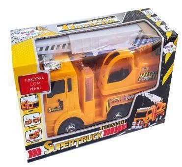 Carrinho Guincho Super Truck Bate e Volta A Pilha Gira 360º - 128213 - Euroquadros Menor preço em Carrinho Guincho Super Truck Bate e Volta A Pilha Gira 360º - 128213 - Euroquadros