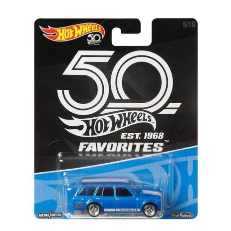 Carrinho Hot Wheels Favorites 50 Anos 71 Datsun Bluebird FLF36 Mattel Menor preço em Carrinho Hot Wheels Favorites 50 Anos 71 Datsun Bluebird FLF36 Mattel