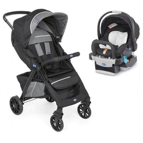 Carrinho Kwik One Preto + Bebê Conforto + Base Chicco Menor preço em Carrinho Kwik One Preto + Bebê Conforto + Base Chicco