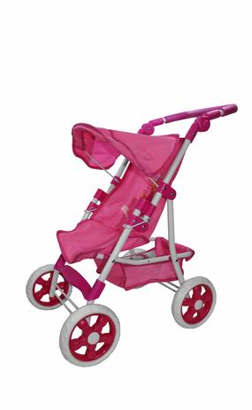 Carrinho luxo premium shine princess para boneca brinquedo reborn rosa escuro Clearance