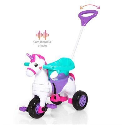 Carrinho Motoca Triciclo Fantasy Rosa - Calesita 1001 Menor preço em Carrinho Motoca Triciclo Fantasy Rosa - Calesita 1001