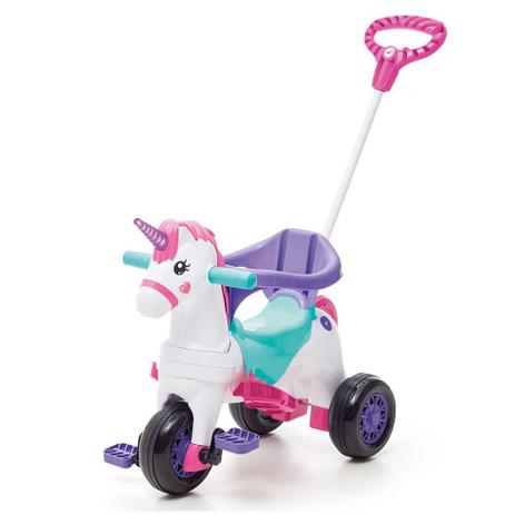 Carrinho Motoca Triciclo Unicórnio Poney Fantasy Rosa Calesita Menina Menor preço em Carrinho Motoca Triciclo Unicórnio Poney Fantasy Rosa Calesita Menina