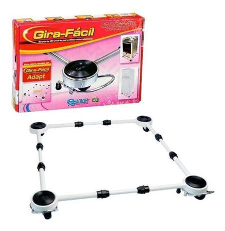 Carrinho P/ Fogão e Geladeira Suporte Pé Giratório Branco - Quality Menor preço em Carrinho P/ Fogão e Geladeira Suporte Pé Giratório Branco - Quality