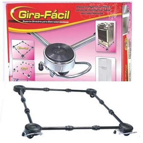 Carrinho P/ Fogão e Geladeira Suporte Pé Giratório preto - Quality Menor preço em Carrinho P/ Fogão e Geladeira Suporte Pé Giratório preto - Quality