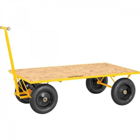 Carrinho plataforma de compensado 600 kg desmontado Vonder Laranja Menor preço em Carrinho plataforma de compensado 600 kg desmontado Vonder Laranja