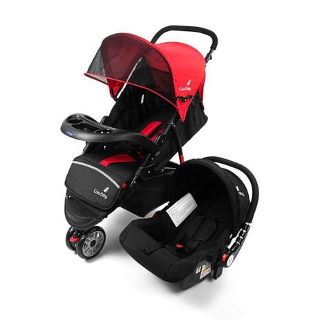 Carrinho Safety Triciclo + Bebê Conforto 3 em 1 Vermelho Color Baby -  Carrinho com Bebê Conforto - Magazine Luiza