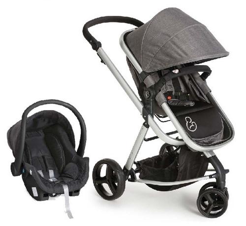 Carrinho Tessy e Bebê conforto Cocoon Dzieco Cinza - Galzerano Menor preço em Carrinho Tessy e Bebê conforto Cocoon Dzieco Cinza - Galzerano