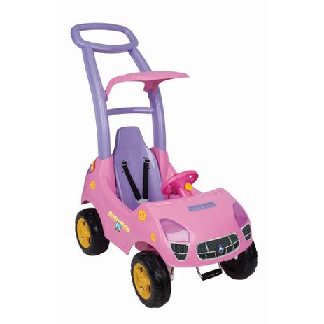 Carro andador roller baby fit rosa c/ empurrador magic toys Menor preço em Carro andador roller baby fit rosa c/ empurrador magic toys