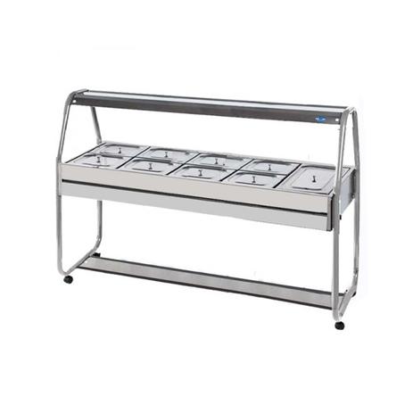 Carro Buffet Termico 10 Cubas Inox - Ibet Menor preço em Carro Buffet Termico 10 Cubas Inox - Ibet