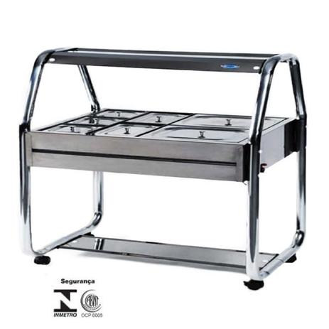Carro Buffet Termico 6 Cubas Inox - Ibet Menor preço em Carro Buffet Termico 6 Cubas Inox - Ibet