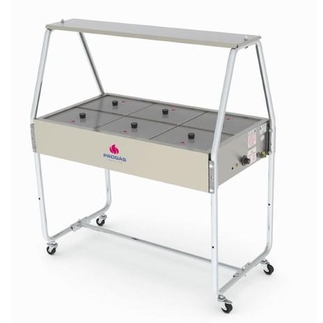 Carro Buffet Térmico Self Service 6 cubas PRB-06 Prógas 220v - Progás Menor preço em Carro Buffet Térmico Self Service 6 cubas PRB-06 Prógas 220v - Progás