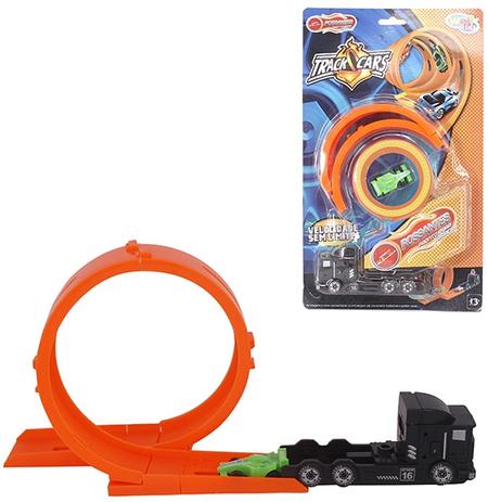 Carro com lancador + pista looping possantes track cars kit com 7 pecas na cartela wellkids - Wellmix Menor preço em Carro com lancador + pista looping possantes track cars kit com 7 pecas na cartela wellkids - Wellmix