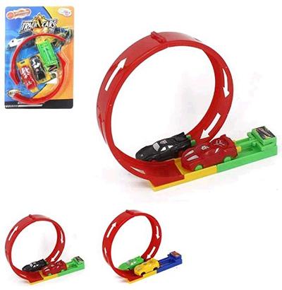 Carro com lancador + pista looping possantes track kit com 6 pecas na cartela wellkids - Wellmix Menor preço em Carro com lancador + pista looping possantes track kit com 6 pecas na cartela wellkids - Wellmix