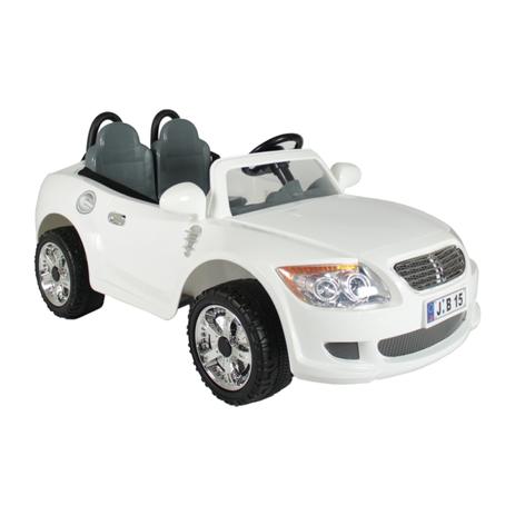 Carro Elétrico Conversível B-15 2 Assentos 12V - Branco - Bel fix Menor preço em Carro Elétrico Conversível B-15 2 Assentos 12V - Branco - Bel fix