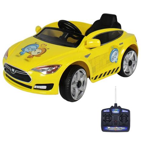 Carro Elétrico Infantil Sport Amarelo com Contro Remoto BELFIX - Bel fix Menor preço em Carro Elétrico Infantil Sport Amarelo com Contro Remoto BELFIX - Bel fix
