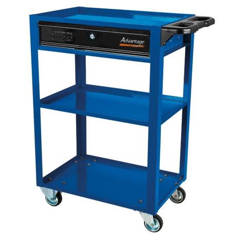 Carro para ferramentas aberto com 1 gaveta azul - Tramontina PRO Menor preço em Carro para ferramentas aberto com 1 gaveta azul - Tramontina PRO