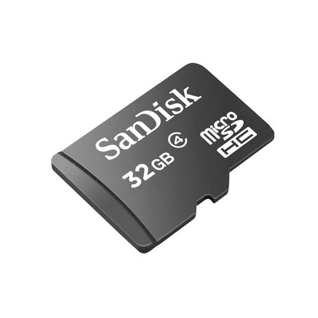 Cartão de memória 32 GB - Classe 4 - Sandisk - Gorila shield Menor preço em Cartão de memória 32 GB - Classe 4 - Sandisk - Gorila shield