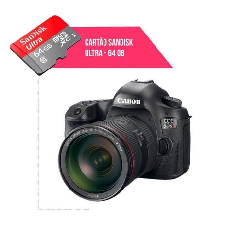 Cartão De Memória 64gb Ultra Para Câmera Canon 5d Sr - Sandisk Menor preço em Cartão De Memória 64gb Ultra Para Câmera Canon 5d Sr - Sandisk