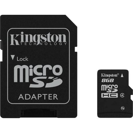 Cartão de Memória Kingston M.SD 2x1 8GB HB1 45mbs - Marca Menor preço em Cartão de Memória Kingston M.SD 2x1 8GB HB1 45mbs - Marca