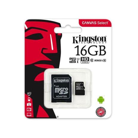 Cartão de Memória Kingston SD 16GB Micro/SDHC - Preto é boa?