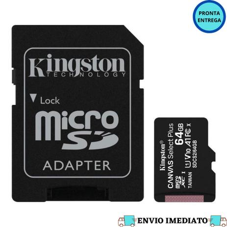 Cartão de memória Kingston SDCS2 Canvas Select com adaptador SD 64GB é boa?