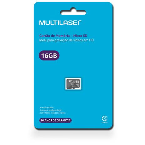 Menor preço em Cartão de Memória Multilaser MC143 Classe 10 16GB