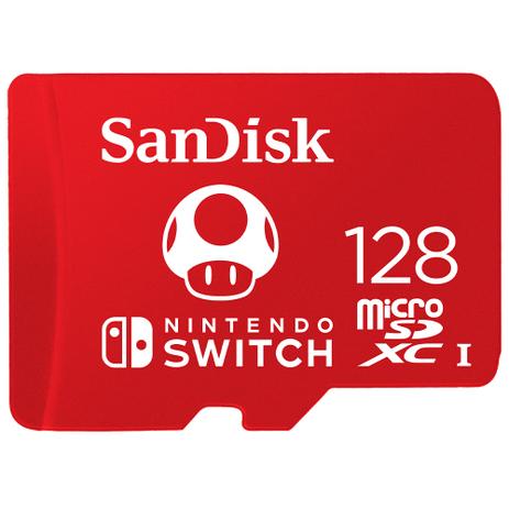 CARTÃO DE MEMORIA PARA NINTENDO SWITCH 128GB OFICIAL MICRO SDXC Sandisk Menor preço em CARTÃO DE MEMORIA PARA NINTENDO SWITCH 128GB OFICIAL MICRO SDXC Sandisk