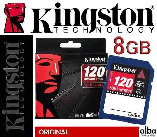 Cartao de Memoria SDHC 8GB Kingston Originl Video 120 MIN HD - Alba eletronicos Menor preço em Cartao de Memoria SDHC 8GB Kingston Originl Video 120 MIN HD - Alba eletronicos