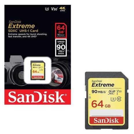 Cartão Memória Sd Sandisk Extreme 64gb 90mb/s Sdxc Lacrado é boa?