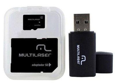 Cartão Micro Sd 32gb Classe 10 Kit 3x1 Pen Drive Usb Memoria 32 gb - Multilaser Menor preço em Cartão Micro Sd 32gb Classe 10 Kit 3x1 Pen Drive Usb Memoria 32 gb - Multilaser