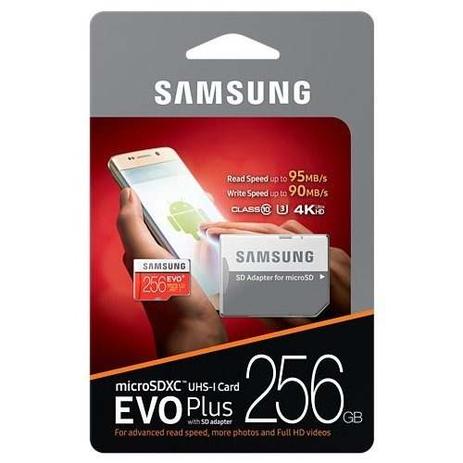 Cartão Samsung Micro Sd Evo Plus 256gb 100mbs U3 4k Lacrado é ruim? Cartão Samsung Micro Sd Evo Plus 256gb 100mbs U3 4k Lacrado é boa?