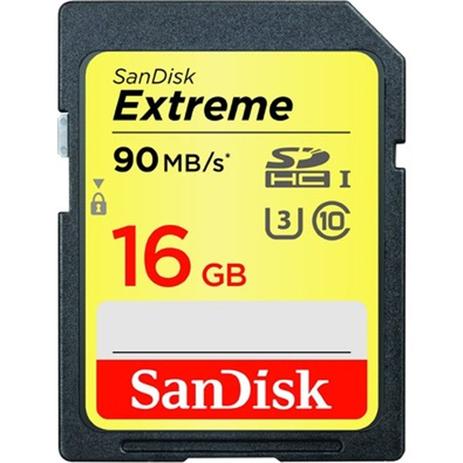Cartão SanDisk Extreme SDHC 16Gb 90mb / s 4K Menor preço em Cartão SanDisk Extreme SDHC 16Gb 90mb / s 4K