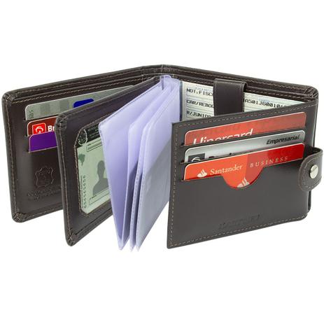 Carteira de Couro Masculina Grande com Caixa porta RG Documento cédula Cnh cód. 560 - KARTMEN Menor preço em Carteira de Couro Masculina Grande com Caixa porta RG Documento cédula Cnh cód. 560 - KARTMEN