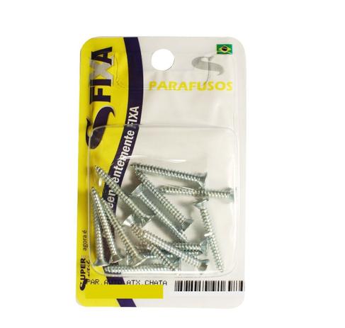 Cartela 203-16 parafuso auto atarraxante fenda 3,5x19 sfixa Menor preço em Cartela 203-16 parafuso auto atarraxante fenda 3,5x19 sfixa