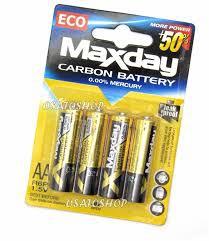 Cartela Com 4 Pilhas Alcalina Aa 1,5v Maxday, Pilha Pequena é boa?
