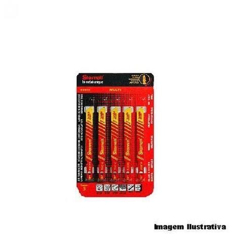 Cartela de lâmina serra para tico tico 100 mm 6 dentes com 5 peças - BU46 - Starrett Menor preço em Cartela de lâmina serra para tico tico 100 mm 6 dentes com 5 peças - BU46 - Starrett