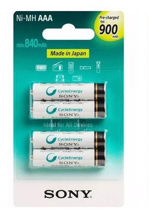 Cartela Pilha Sony 4 AAA Palito 900 Mah Recarregável Menor preço em Cartela Pilha Sony 4 AAA Palito 900 Mah Recarregável