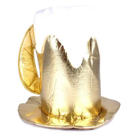 Cartola Caneca de Chopp Luxo Dourada - Aluá festas Menor preço em Cartola Caneca de Chopp Luxo Dourada - Aluá festas