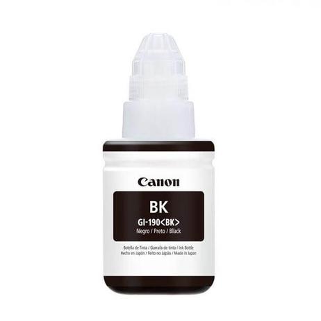 Cartucho Canon GI-190BK Preto para impressora fotográfica Canon PIXMA Menor preço em Cartucho Canon GI-190BK Preto para impressora fotográfica Canon PIXMA