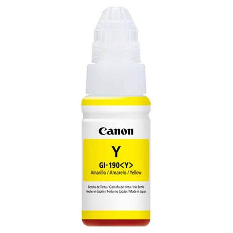 Cartucho canon refil de tinta amarelo gi190y g1100 2100 310 Menor preço em Cartucho canon refil de tinta amarelo gi190y g1100 2100 310