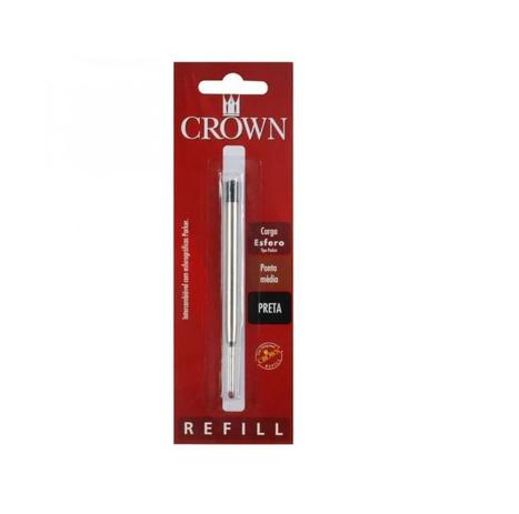 Cartucho Carga Caneta esferográfica Preta Crown Tipo Parker 14007p Menor preço em Cartucho Carga Caneta esferográfica Preta Crown Tipo Parker 14007p