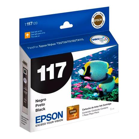 Cartucho de Tinta Epson 117 Preto T117120 Menor preço em Cartucho de Tinta Epson 117 Preto T117120