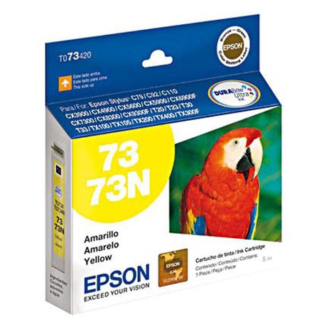 Cartucho de Tinta Epson 73N Amarelo T073420 Menor preço em Cartucho de Tinta Epson 73N Amarelo T073420