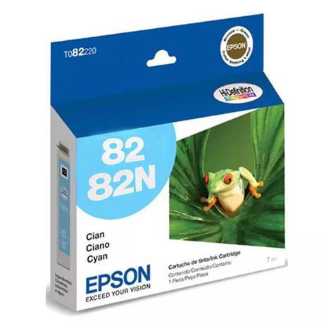 Cartucho de Tinta Epson 82N Ciano T082220 Menor preço em Cartucho de Tinta Epson 82N Ciano T082220