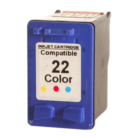 Cartucho de Tinta HP 22 Colorido 12ml Megaplus C9352AB Compatível Menor preço em Cartucho de Tinta HP 22 Colorido 12ml Megaplus C9352AB Compatível