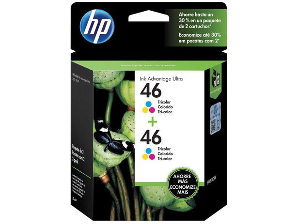 Cartucho de Tinta HP Colorido 46 Original P/ - HP 2529 2029 2020 2520 4729  5738 - Cartucho de Tinta - Magazine Luiza