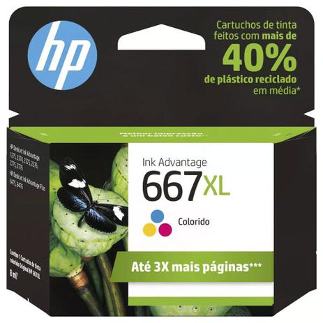 Cartucho de Tinta HP Colorido 667XL 100 Páginas é boa?