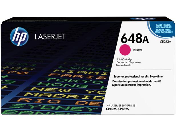 Cartucho de Tinta HP Magenta - LaserJet Enterprise 648A