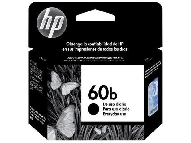 Cartucho de Tinta HP Preto 60 B Original P/ HP - D2530 D2545 2560 F4240 F4280