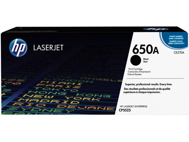 Cartucho de Tinta HP Preto - LaserJet Enterprise 650A